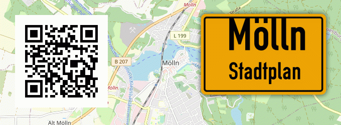 Stadtplan Mölln, Kreis Herzogtum Lauenburg