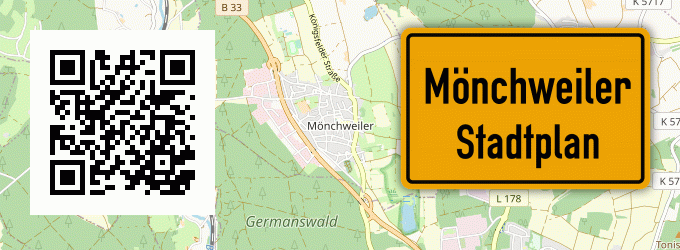 Stadtplan Mönchweiler