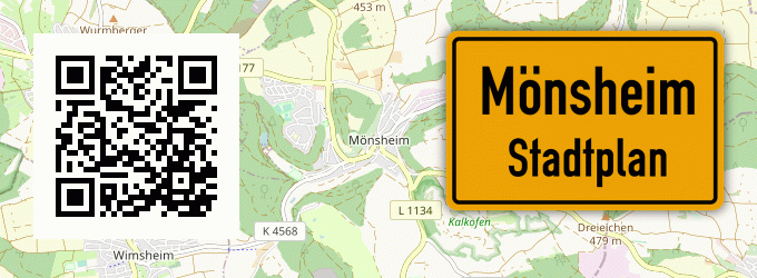 Stadtplan Mönsheim