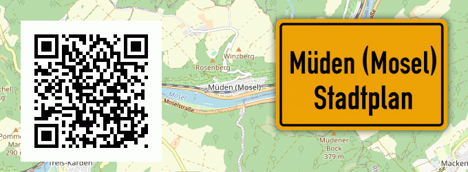 Stadtplan Müden (Mosel)