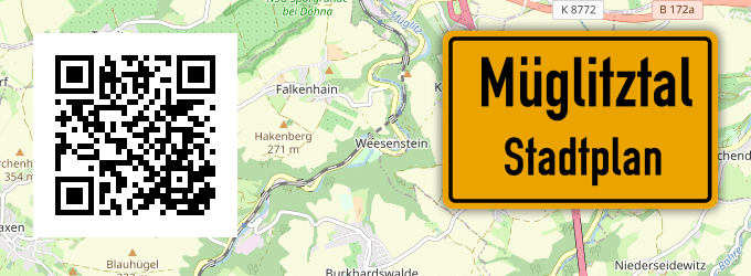 Stadtplan Müglitztal