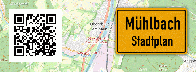 Stadtplan Mühlbach, Main