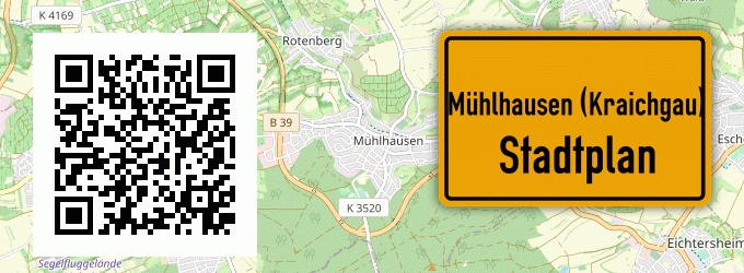 Stadtplan Mühlhausen (Kraichgau)