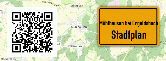Stadtplan Mühlhausen bei Ergoldsbach