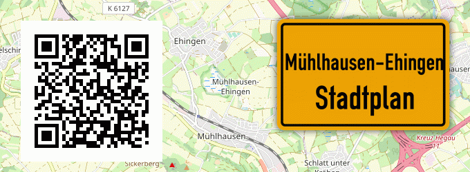 Stadtplan Mühlhausen-Ehingen