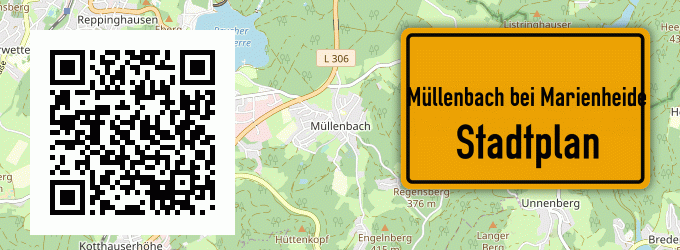 Stadtplan Müllenbach bei Marienheide