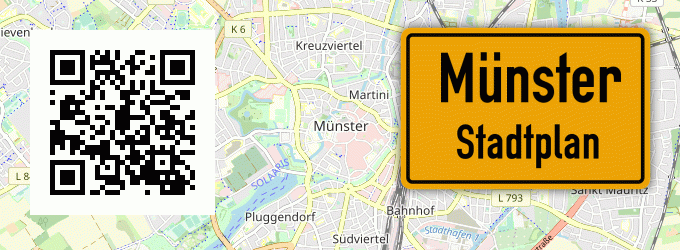 Stadtplan Münster, Kreis Bad Mergentheim