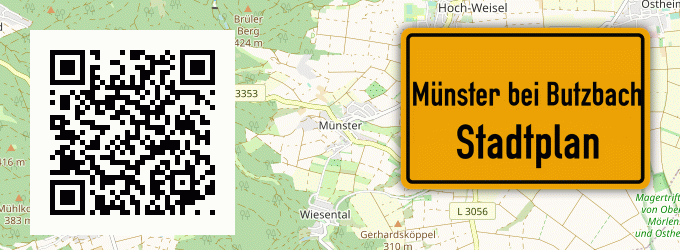 Stadtplan Münster bei Butzbach