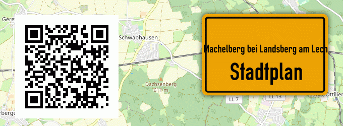 Stadtplan Machelberg bei Landsberg am Lech