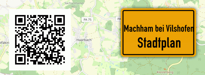 Stadtplan Machham bei Vilshofen, Niederbayern