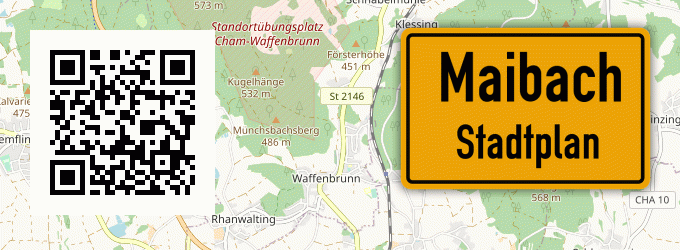 Stadtplan Maibach, Unterfranken