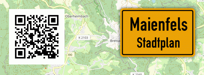 Stadtplan Maienfels