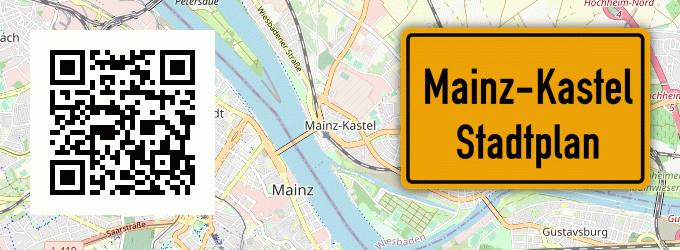 Stadtplan Mainz-Kastel