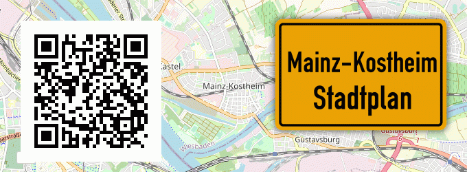 Stadtplan Mainz-Kostheim