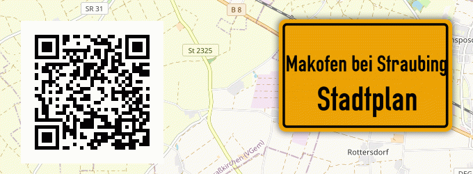 Stadtplan Makofen bei Straubing