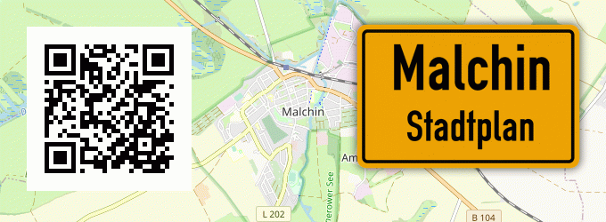 Stadtplan Malchin