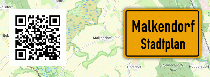 Stadtplan Malkendorf, Holstein