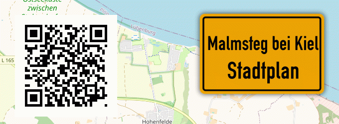 Stadtplan Malmsteg bei Kiel