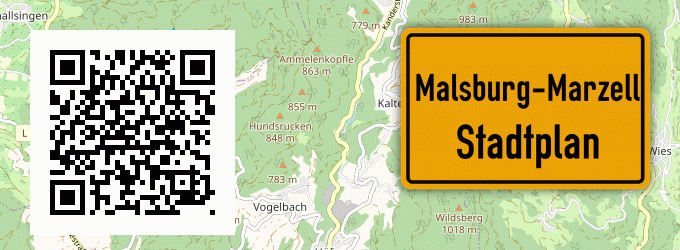 Stadtplan Malsburg-Marzell