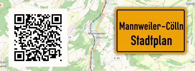 Stadtplan Mannweiler-Cölln