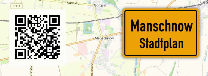 Stadtplan Manschnow
