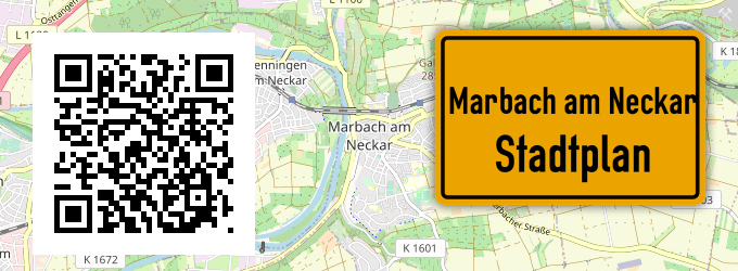 Stadtplan Marbach am Neckar