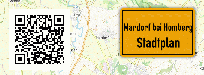 Stadtplan Mardorf bei Homberg, Bezirk Kassel