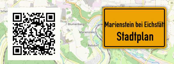 Stadtplan Marienstein bei Eichstätt, Bayern