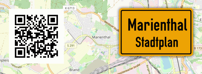 Stadtplan Marienthal, Vorpommern
