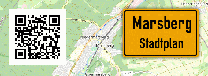 Stadtplan Marsberg, Sauerland