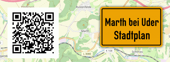 Stadtplan Marth bei Uder