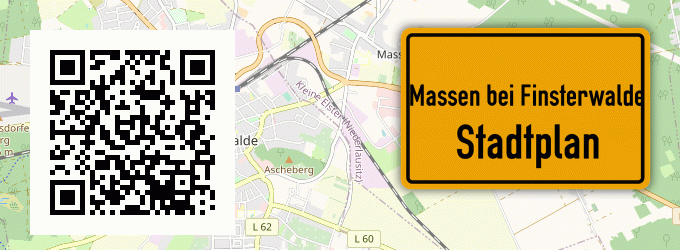 Stadtplan Massen bei Finsterwalde