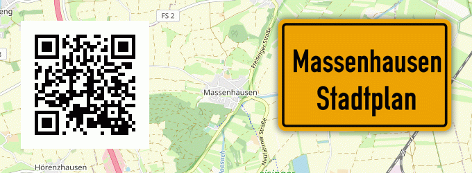 Stadtplan Massenhausen, Waldeck