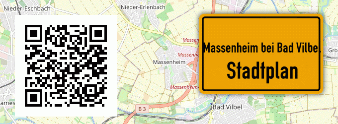 Stadtplan Massenheim bei Bad Vilbel