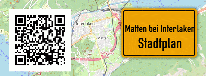 Stadtplan Matten bei Interlaken