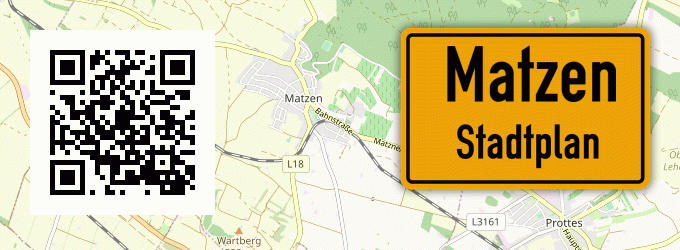 Stadtplan Matzen, Kreis Bitburg