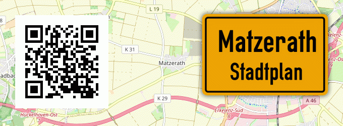 Stadtplan Matzerath, Kreis Erkelenz