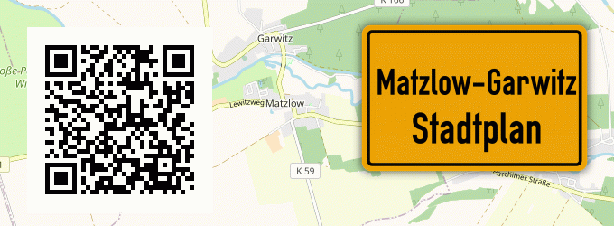 Stadtplan Matzlow-Garwitz