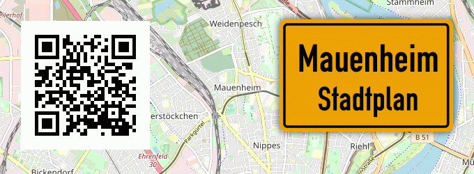 Stadtplan Mauenheim