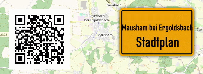 Stadtplan Mausham bei Ergoldsbach