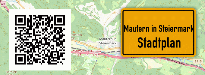 Stadtplan Mautern in Steiermark
