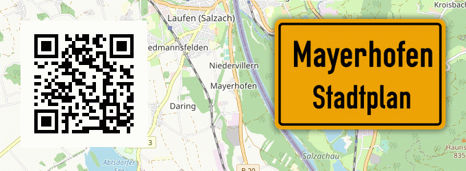 Stadtplan Mayerhofen, Salzach