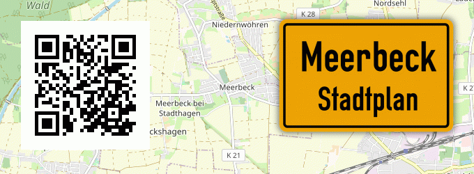 Stadtplan Meerbeck