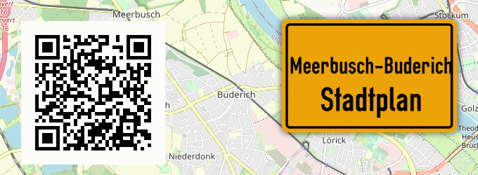 Stadtplan Meerbusch-Buderich