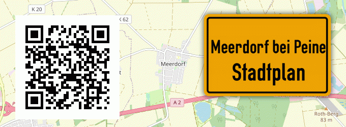 Stadtplan Meerdorf bei Peine