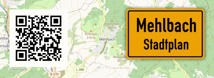 Stadtplan Mehlbach, Pfalz