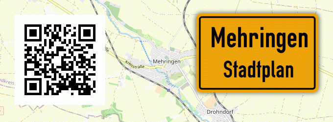 Stadtplan Mehringen, Kreis Grafschaft Hoya