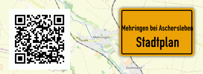 Stadtplan Mehringen bei Aschersleben