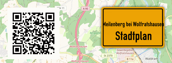 Stadtplan Meilenberg bei Wolfratshausen