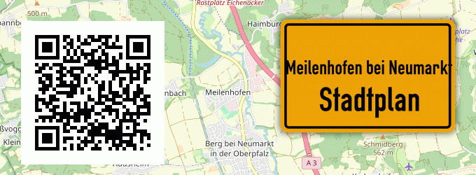 Stadtplan Meilenhofen bei Neumarkt, Oberpfalz